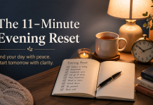 The 11-Minute Evening Reset: A Simple Routine to End the Day with Peace and Start Tomorrow with Clarity